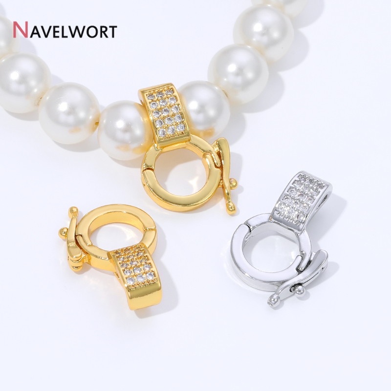Jewelry Making Gold - 18K Gold Plated Brass Inlaid Zircon