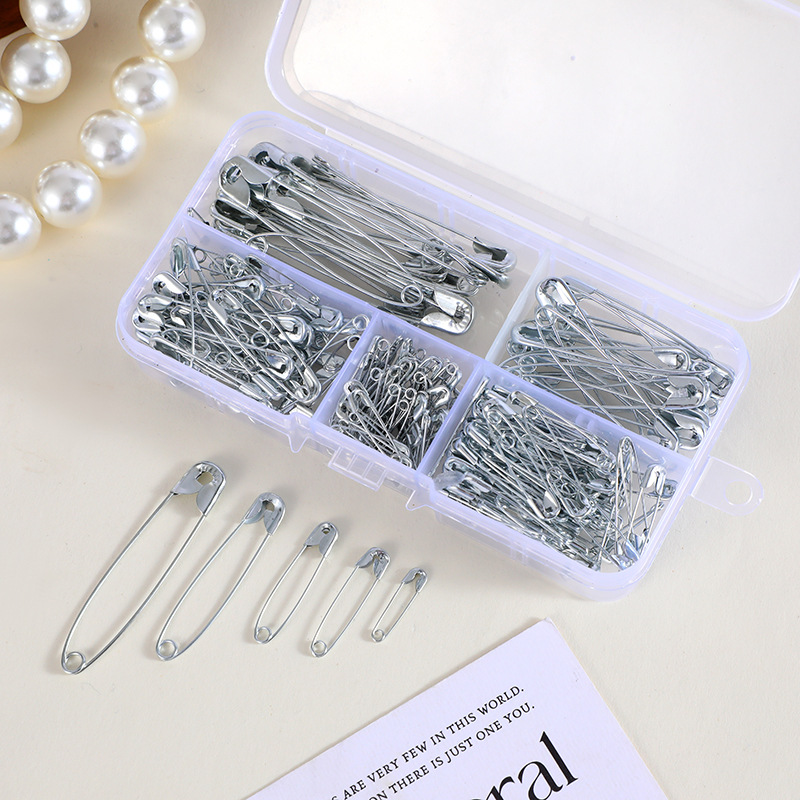 Silver Safety Pins Kit With St - Jewelry Making Organizer recension och pris