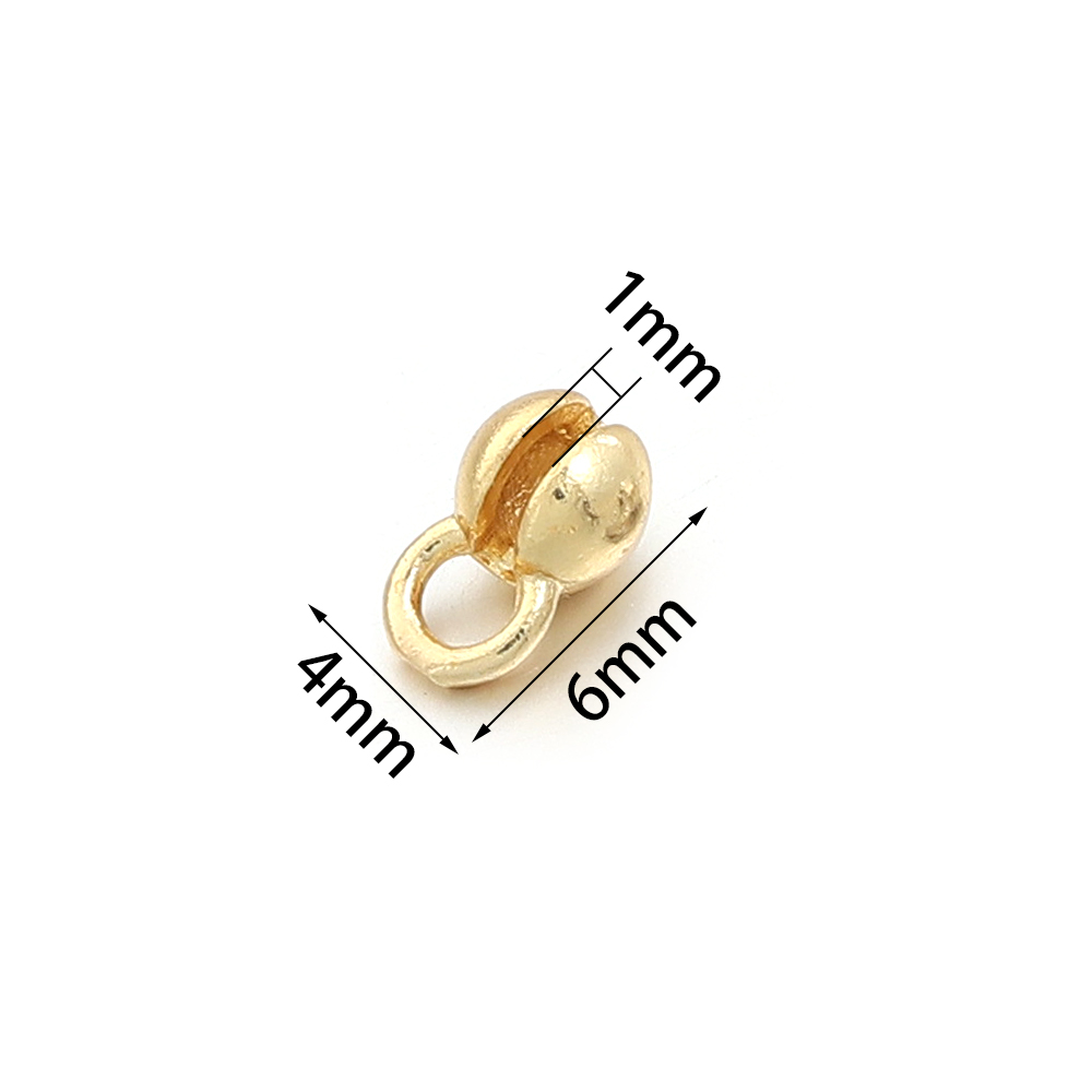 10pcs 18K Gold Plated Crimp Be - Jewelry Making Gold recension och pris