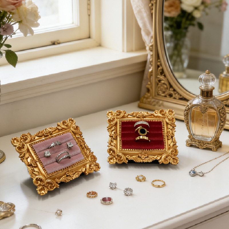 Vintage Picture Frame Ring Dis - Jewelry Making Organizer recension och pris