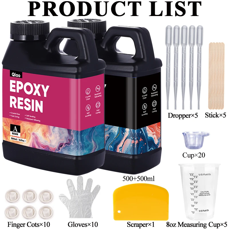 500ml 1000ml Easy Mixing Epoxy - Crystal Bead Mix recension och pris