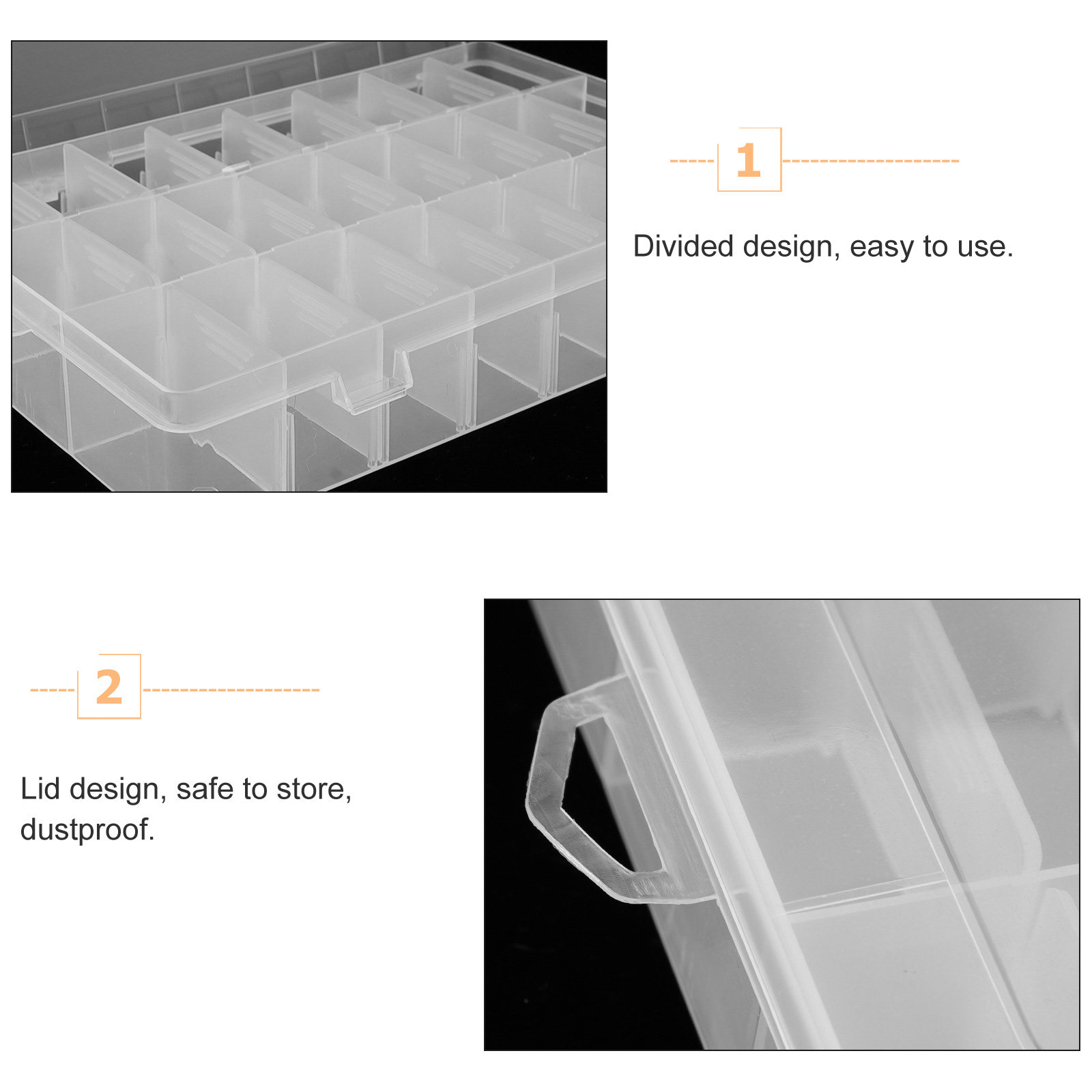 2 Pcs Plastic Grid Organizer S - Jewelry Making Organizer recension och pris