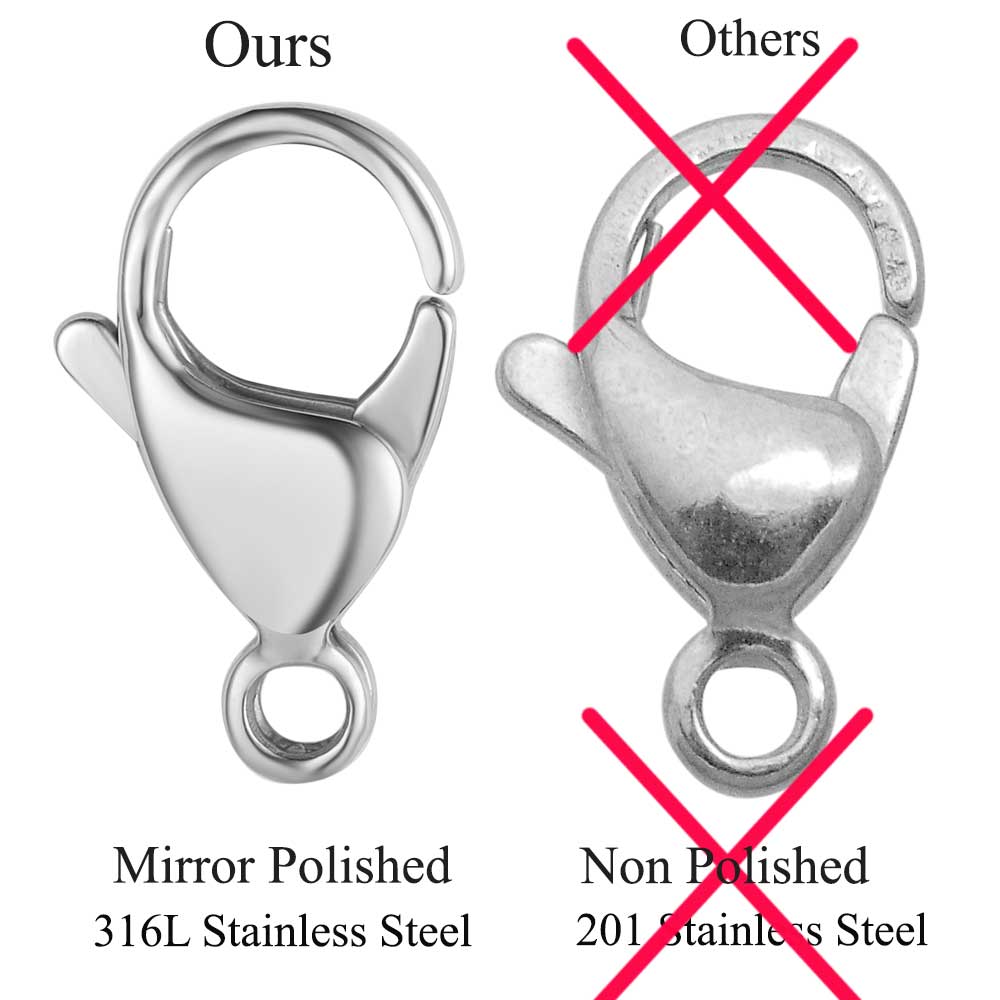 20/30/40 316L Stainless Steel  - Jewelry Making Gold recension och pris