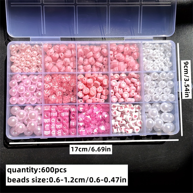 10-piece pink alphabet box, ac - Jewelry Making Organizer recension och pris