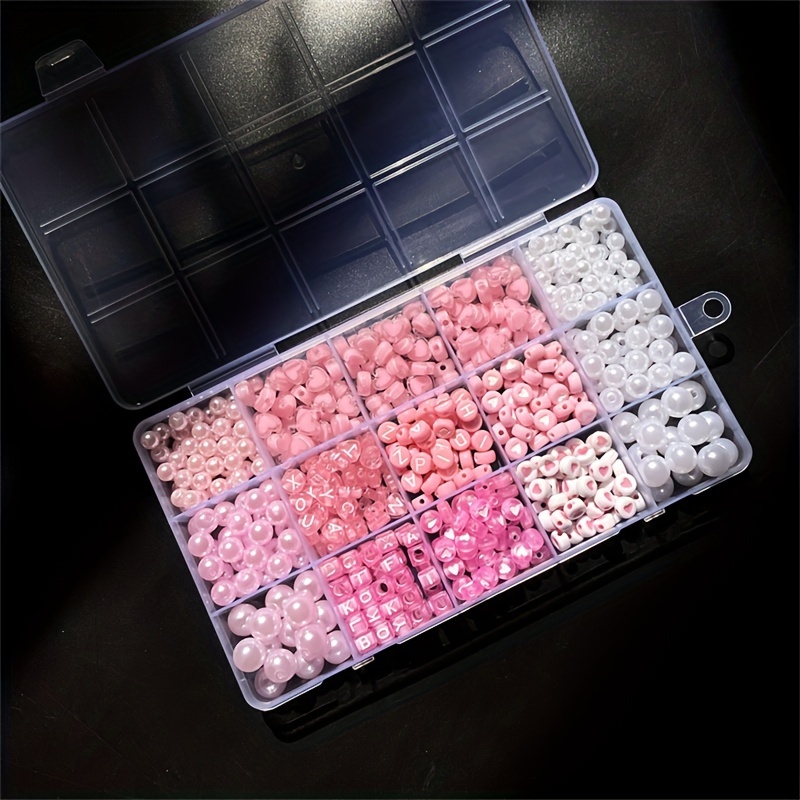 10-piece pink alphabet box, ac - Jewelry Making Organizer recension och pris
