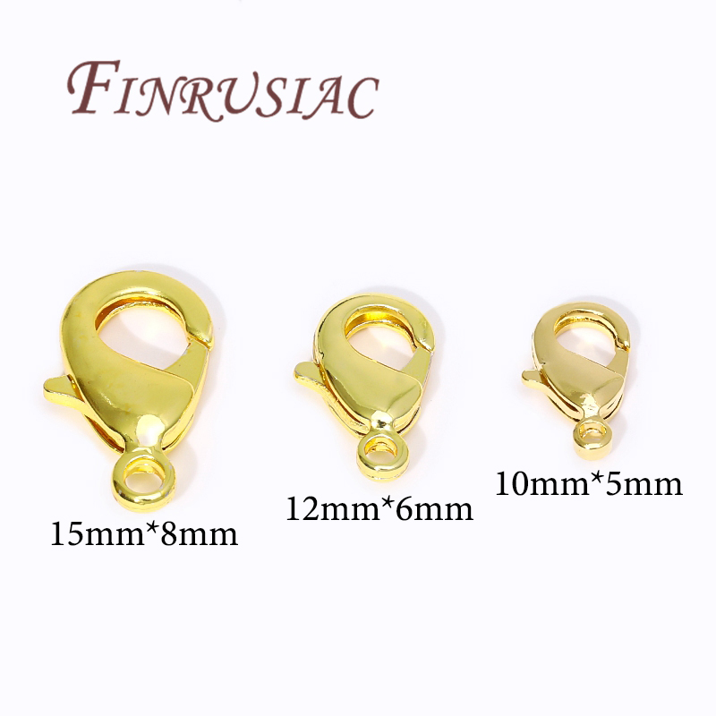 18K Gold Plated Lobster Clasps - Jewelry Making Gold recension och pris