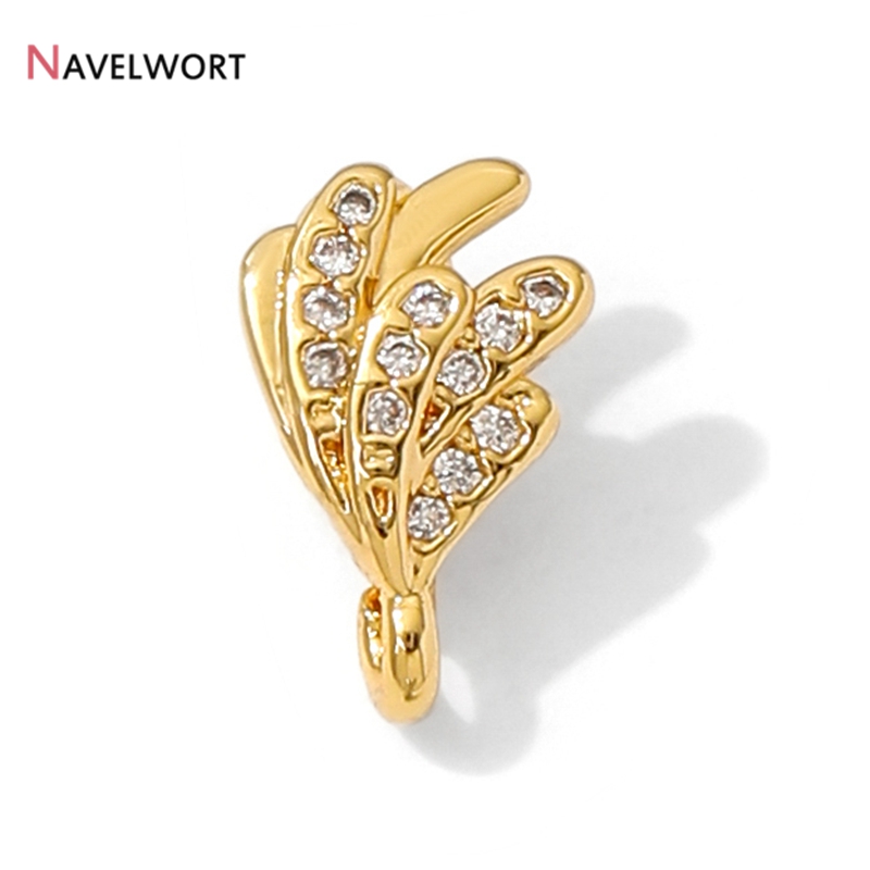 18K Gold Plated Brass With Zir - Jewelry Making Gold recension och pris