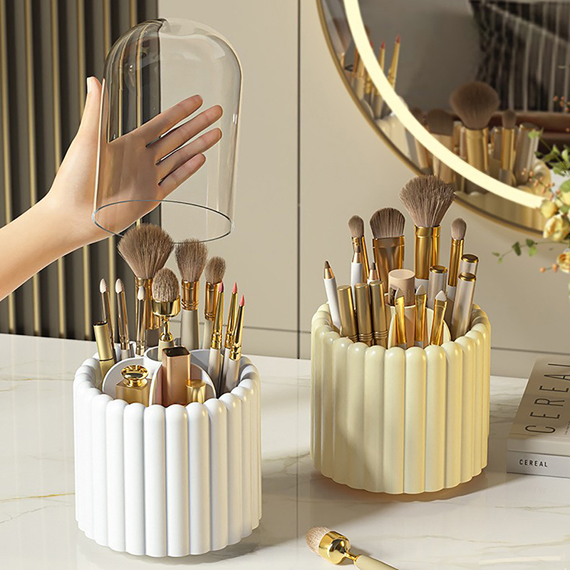 360° Rotating Makeup Brushes H - Jewelry Making Organizer recension och pris