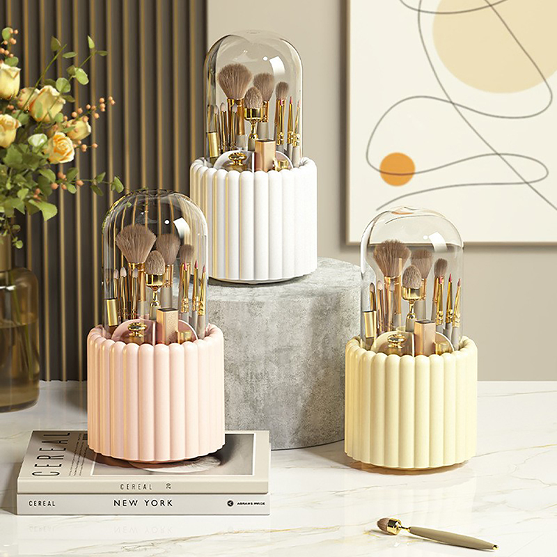 360° Rotating Makeup Brushes H - Jewelry Making Organizer recension och pris