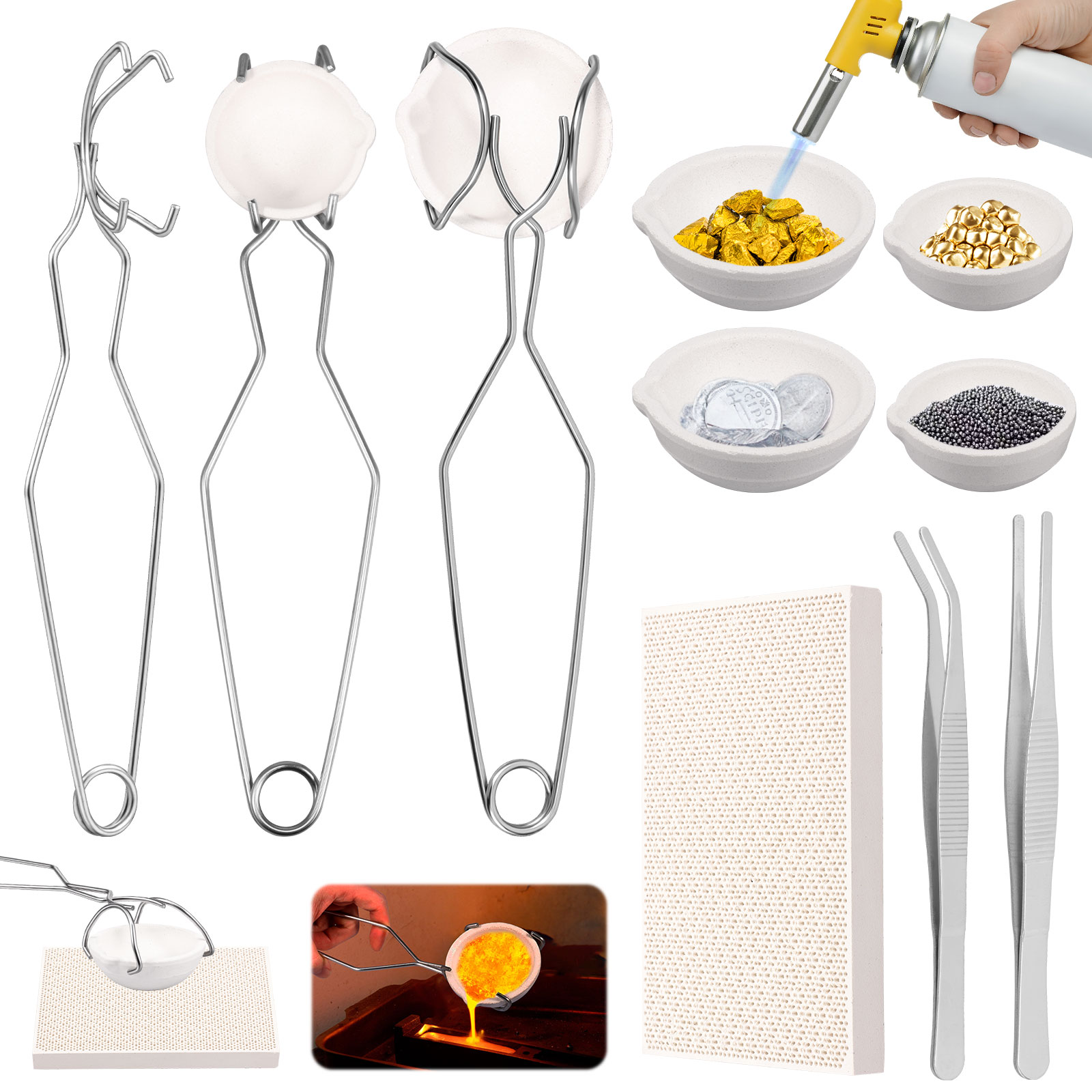 Crucible Set High Purity Torch - Jewelry Making Torch recension och pris