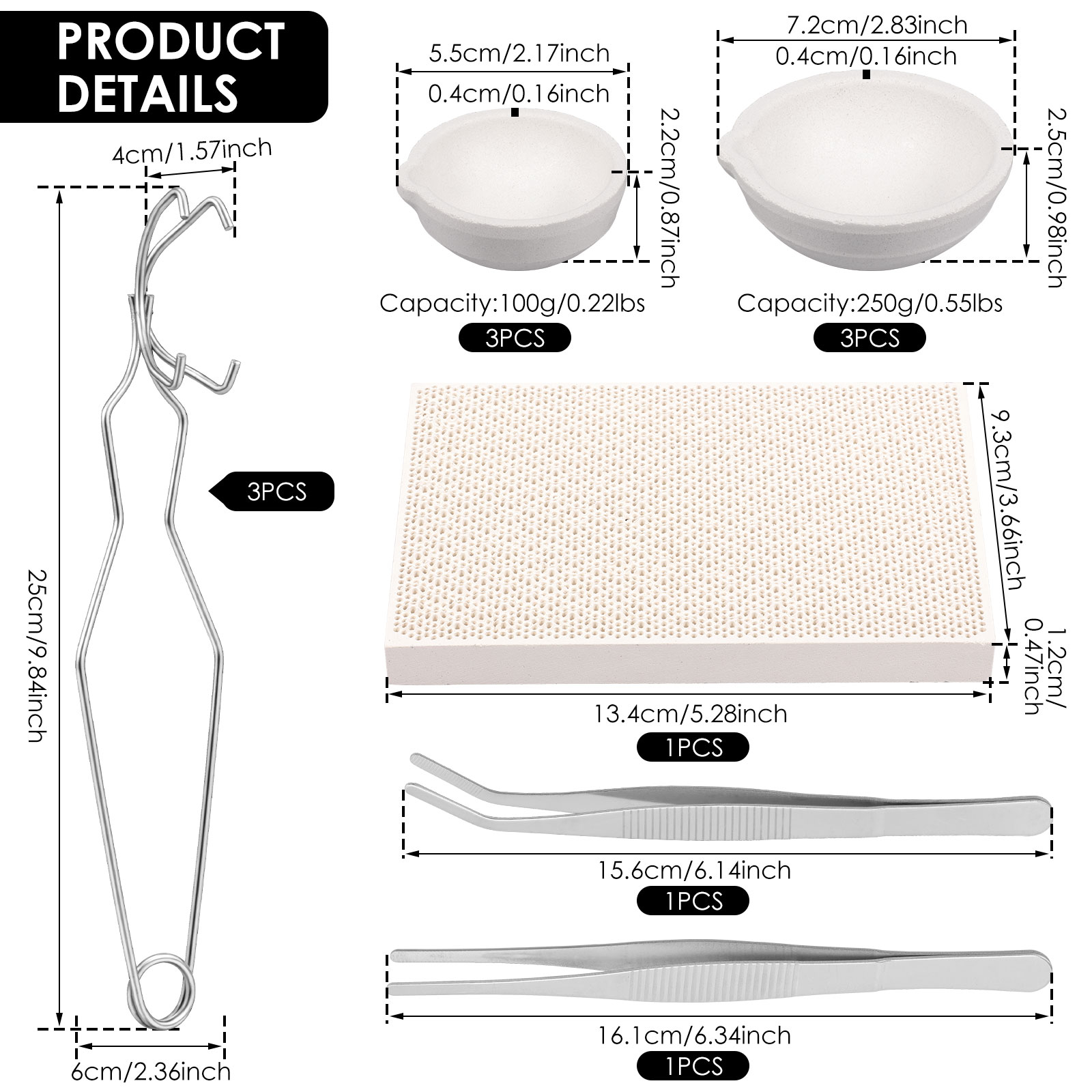 Crucible Set High Purity Torch - Jewelry Making Torch recension och pris