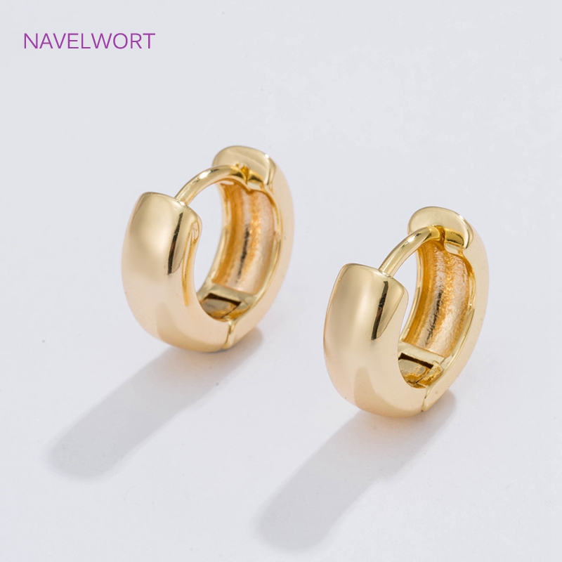 6 Sizes Gold Plated Circle Hoo - Jewelry Making Gold recension och pris