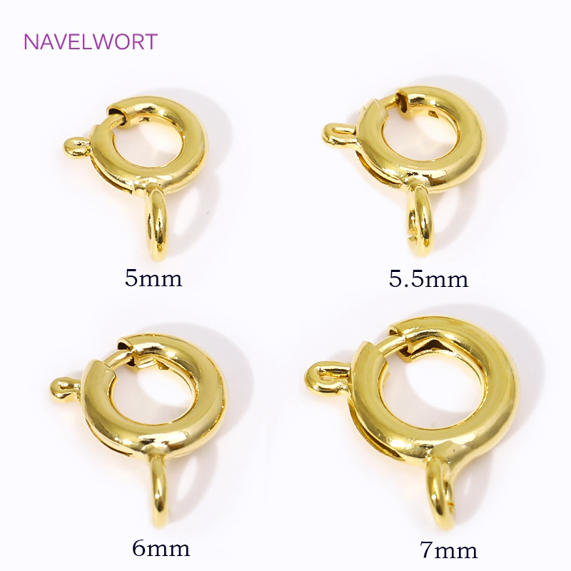 14K/18K Gold Plated Brass Spri - Jewelry Making Gold recension och pris