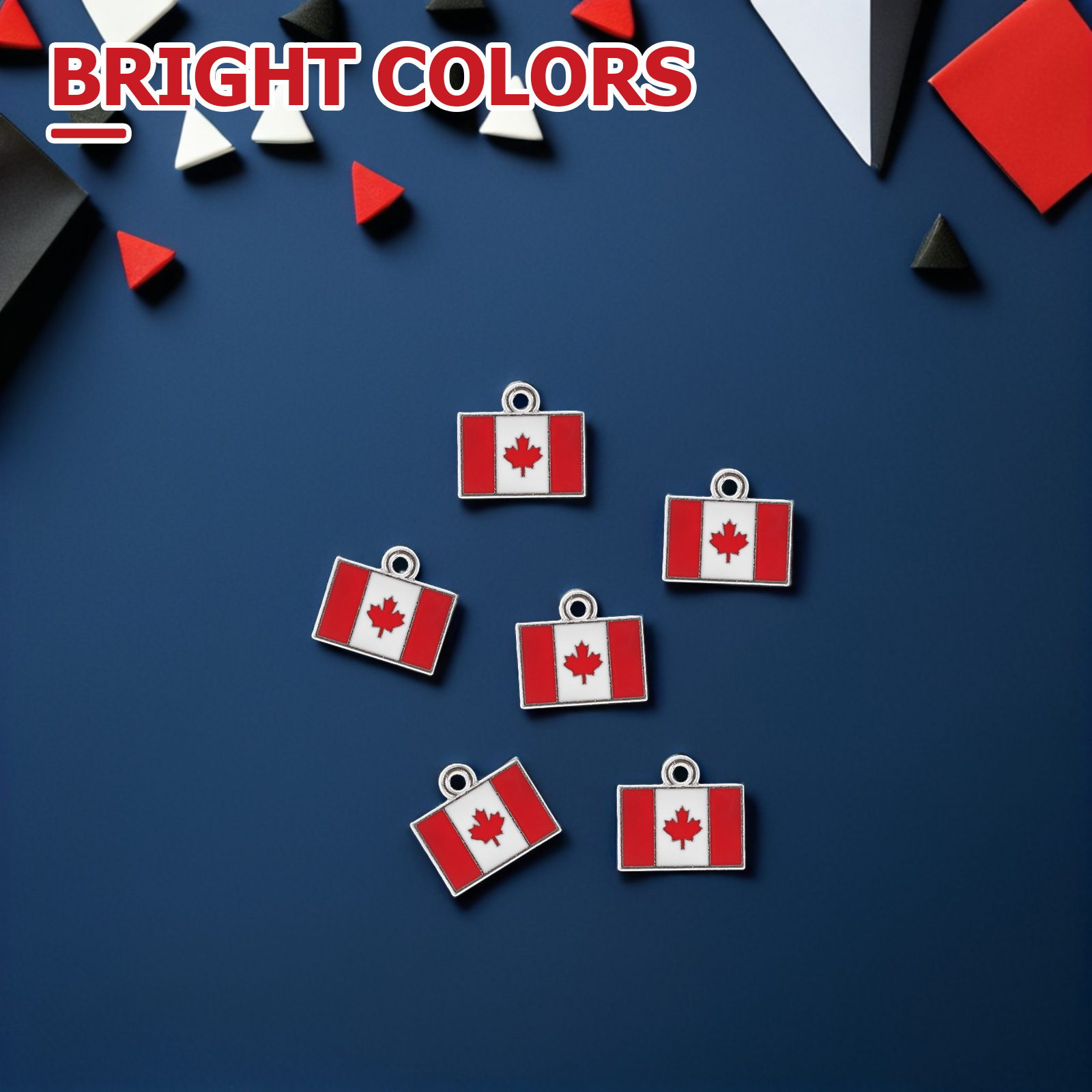 20Pcs Canada Flag Pendant Char - Jewelry Making Supplies Canada recension och pris