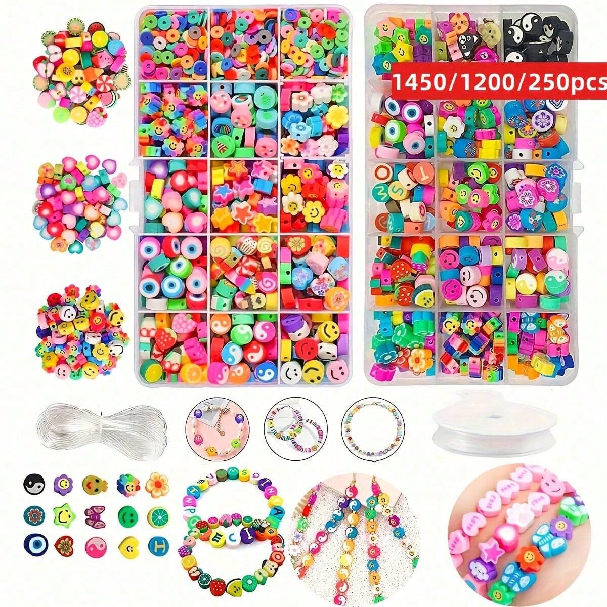 1450/1200/250pcs Polymer Clay  - Jewelry Making Organizer recension och pris