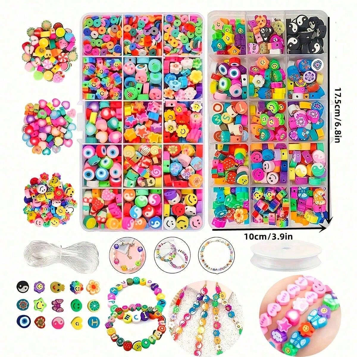 1450/1200/250pcs Polymer Clay  - Jewelry Making Organizer recension och pris