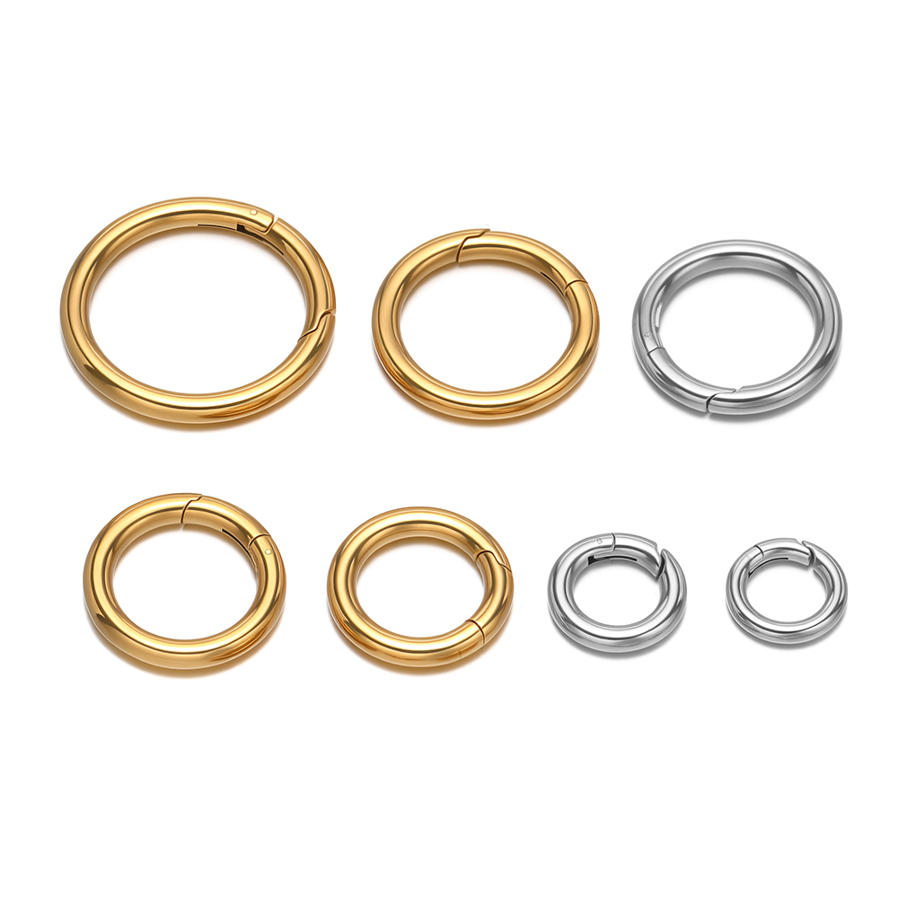 2Pcs/Lot Round Spring Clasps S - Jewelry Making Gold recension och pris
