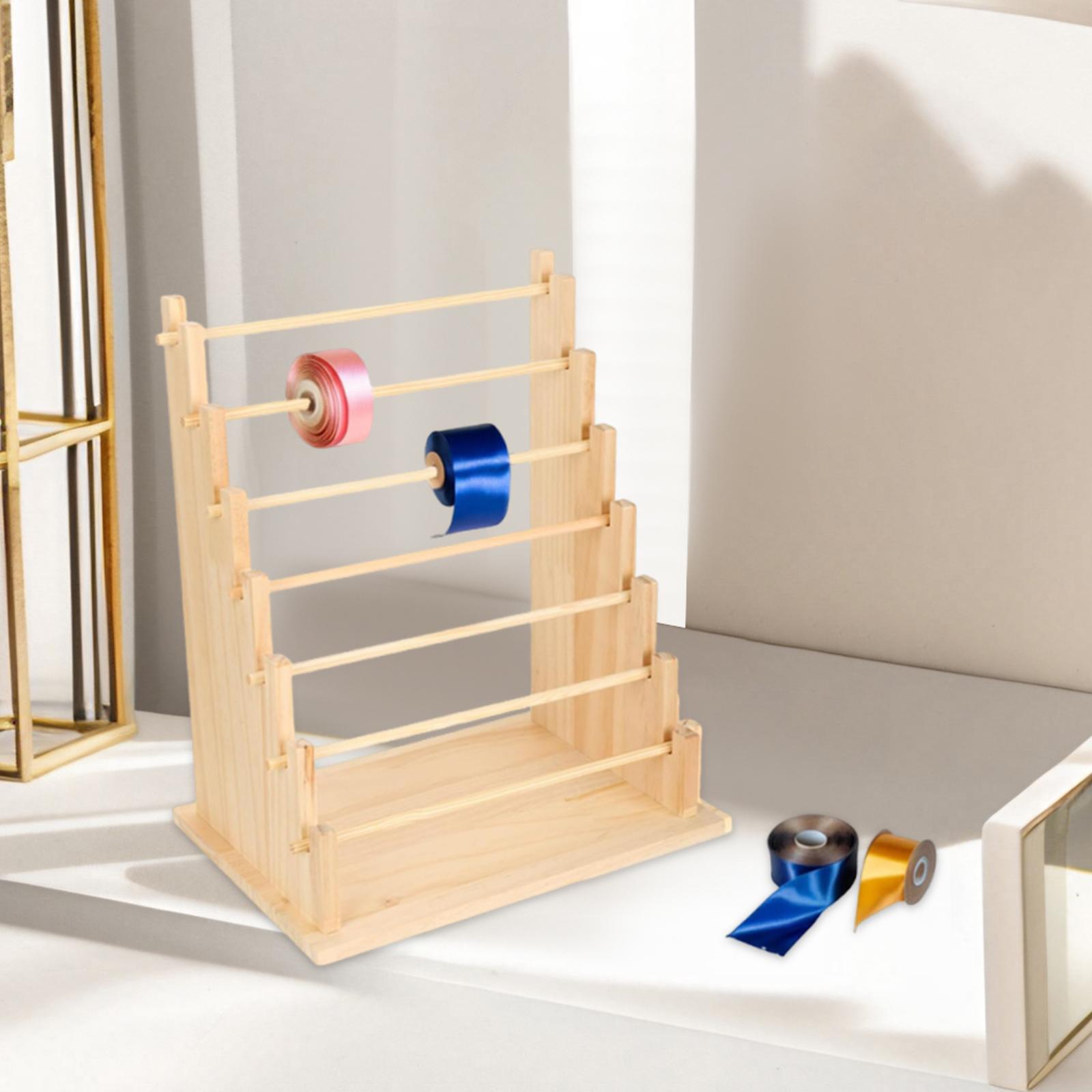 Wooden Ribbon Organizer Rack S - Jewelry Making Organizer recension och pris