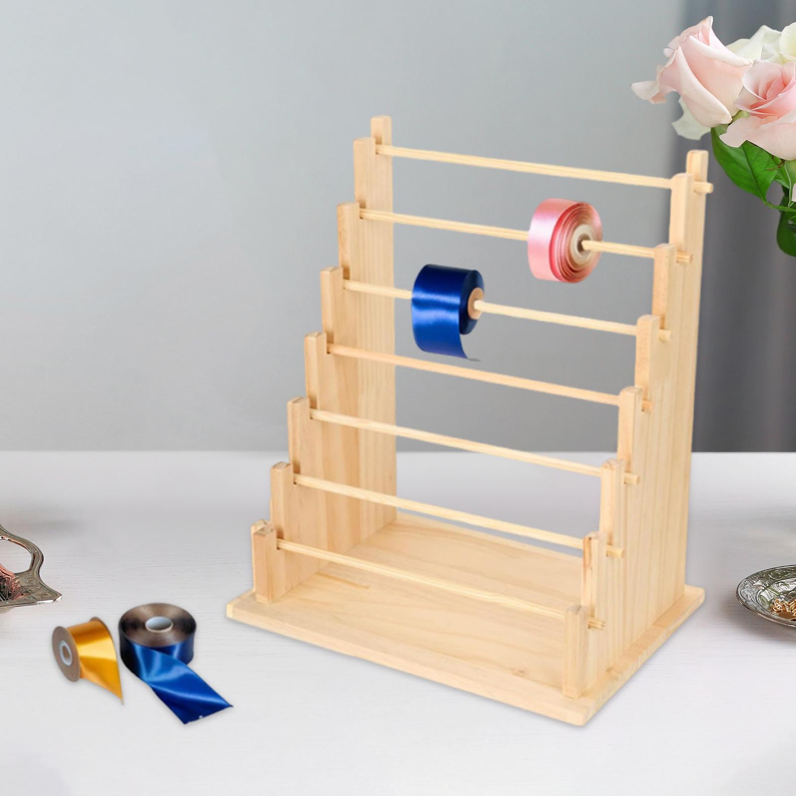 Wooden Ribbon Organizer Rack S - Jewelry Making Organizer recension och pris