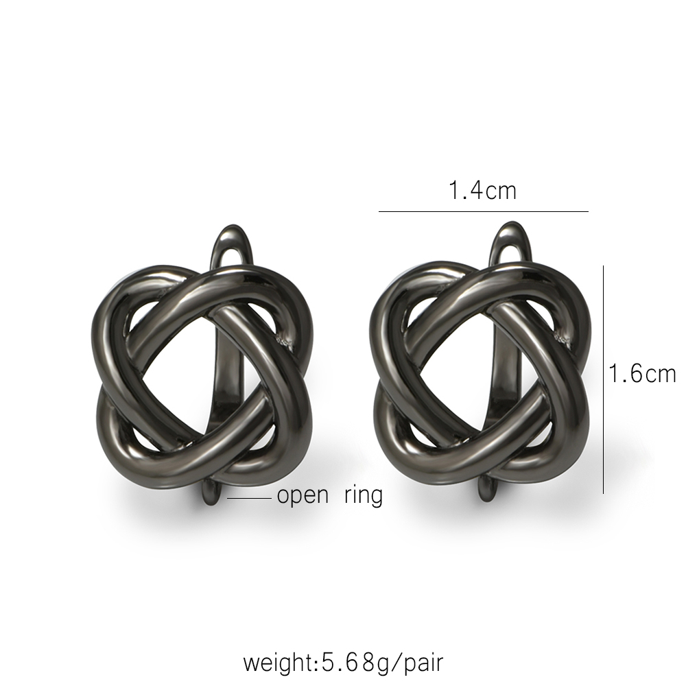 YANASI 1 Pair Gun Black  Brass - Jewelry Making Gold recension och pris