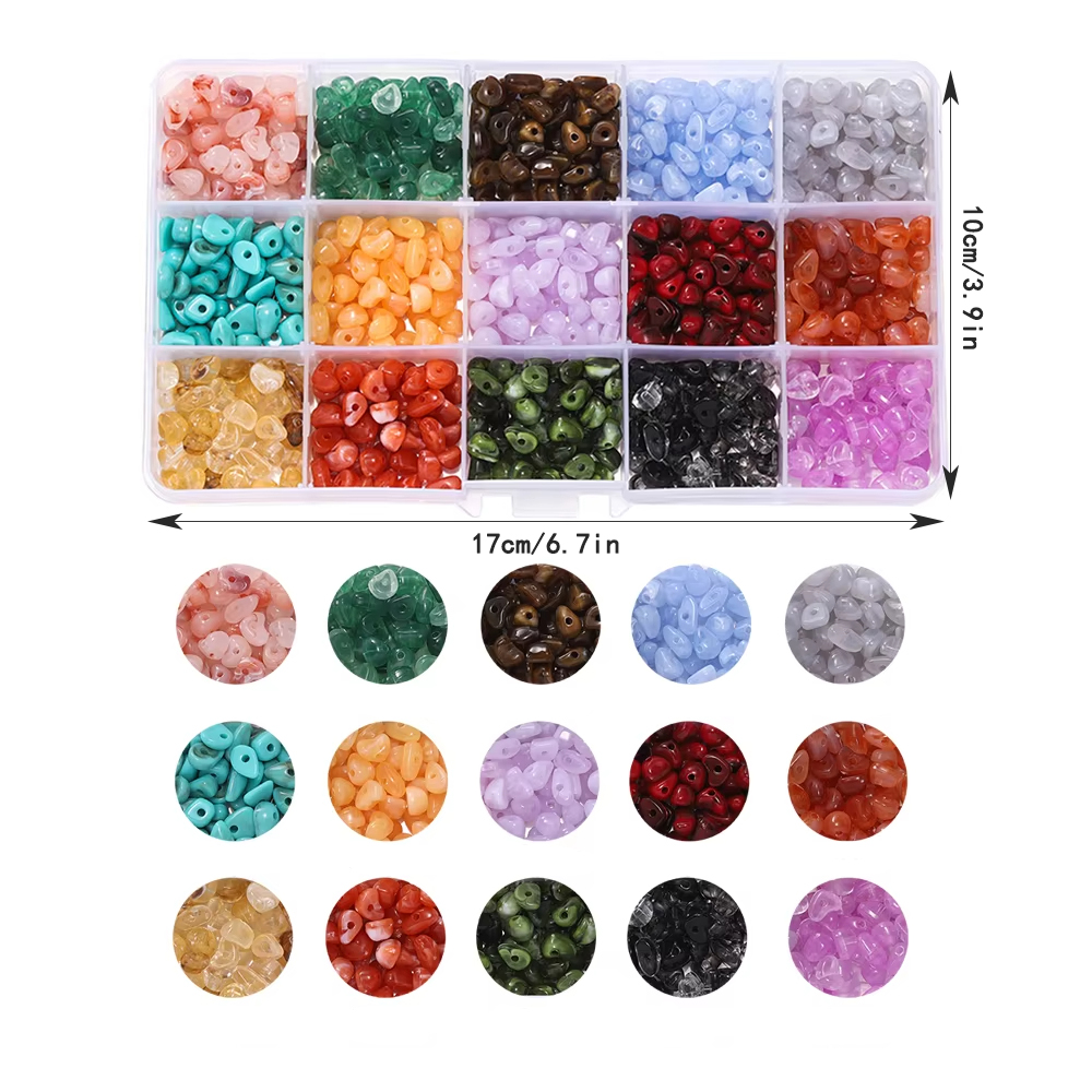 About 525pcs/Box Imitation Nat - Jewelry Making Organizer recension och pris
