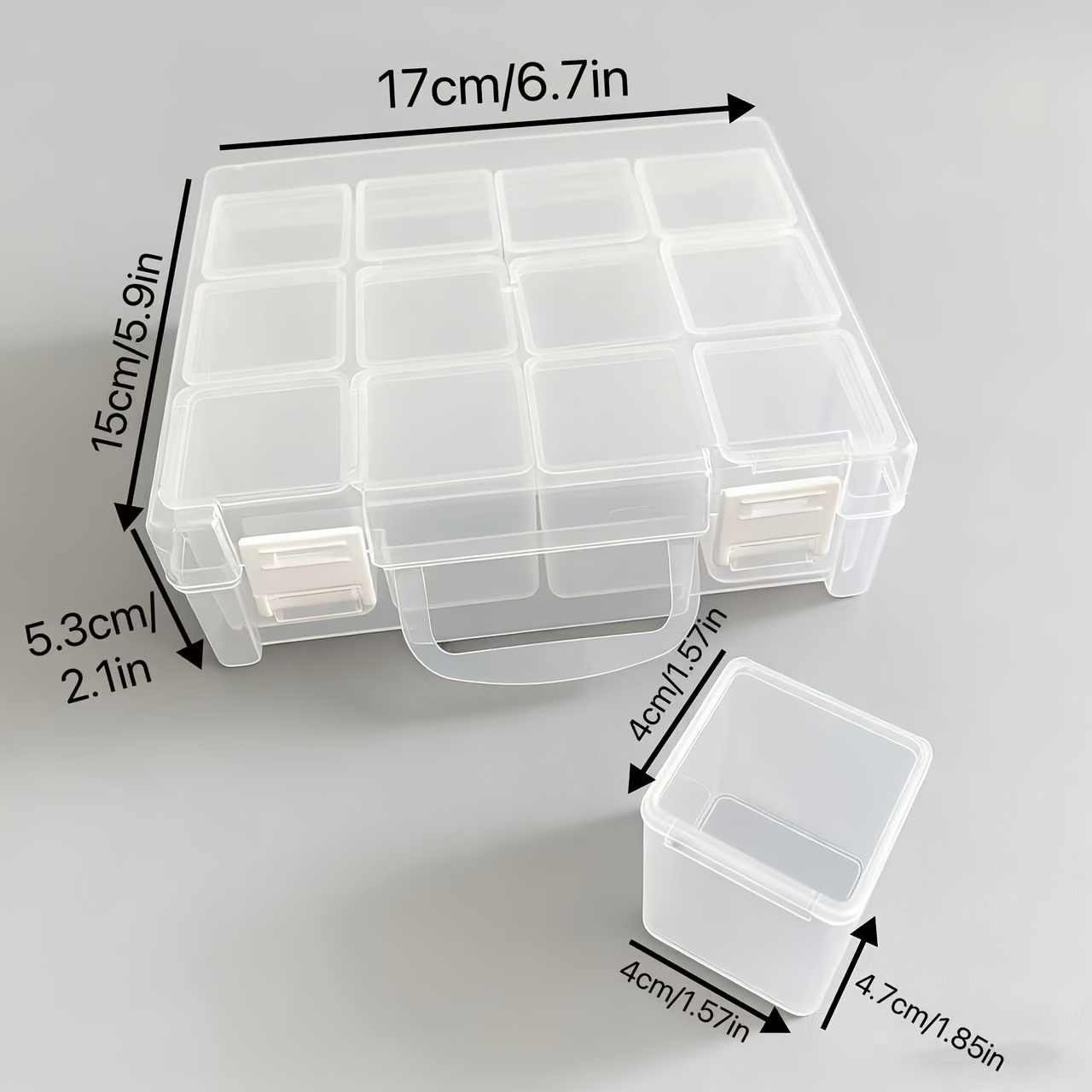 12-Grid Large Capacity Plastic - Jewelry Making Organizer recension och pris