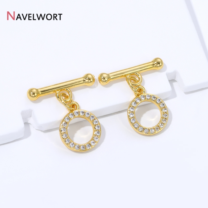 18K Gold Plated Brass Inlaid Z - Jewelry Making Gold recension och pris