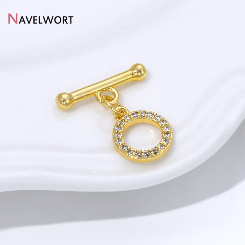 18K Gold Plated Brass Inlaid Z - Jewelry Making Gold recension och pris