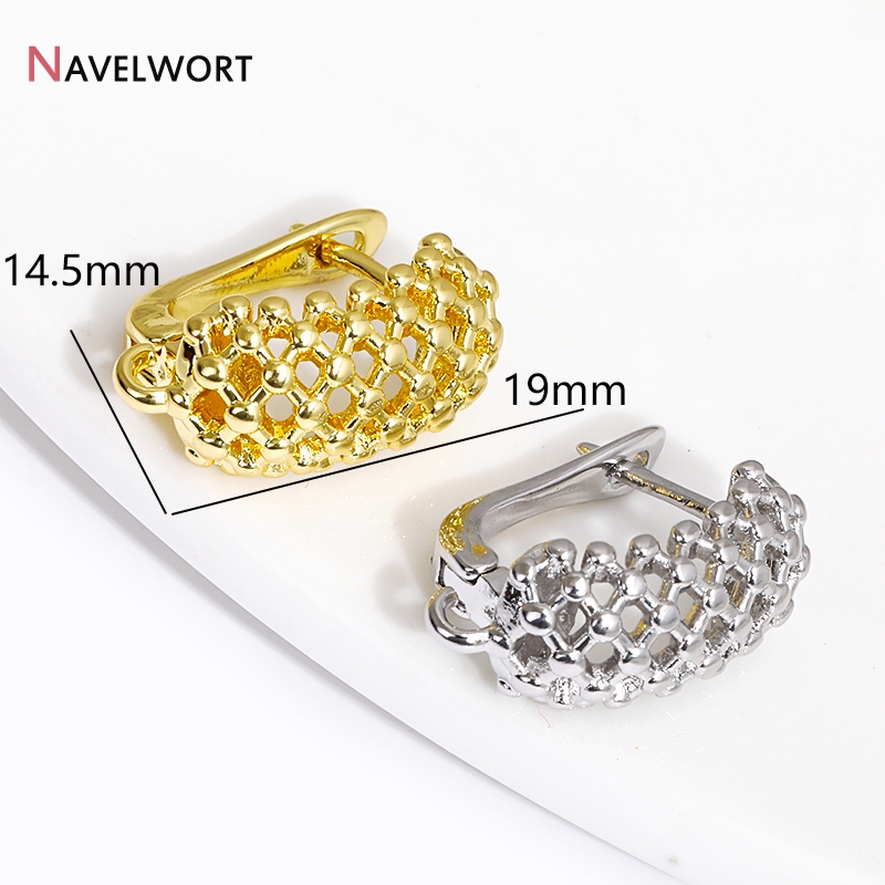 18K Gold Plated Brass  Hollow  - Jewelry Making Gold recension och pris