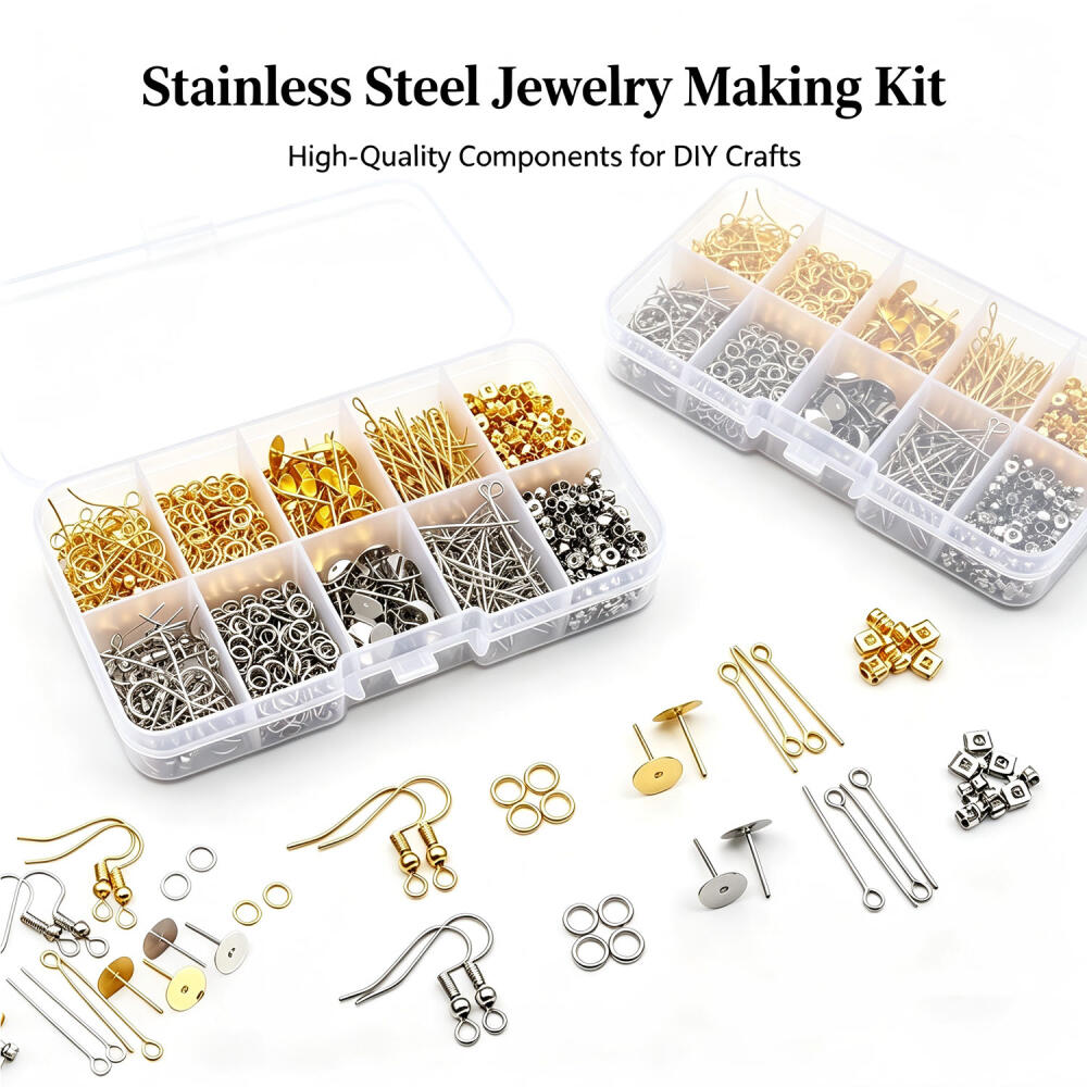 1 Set Box Ear Hook Single Loop - Jewelry Making Organizer recension och pris