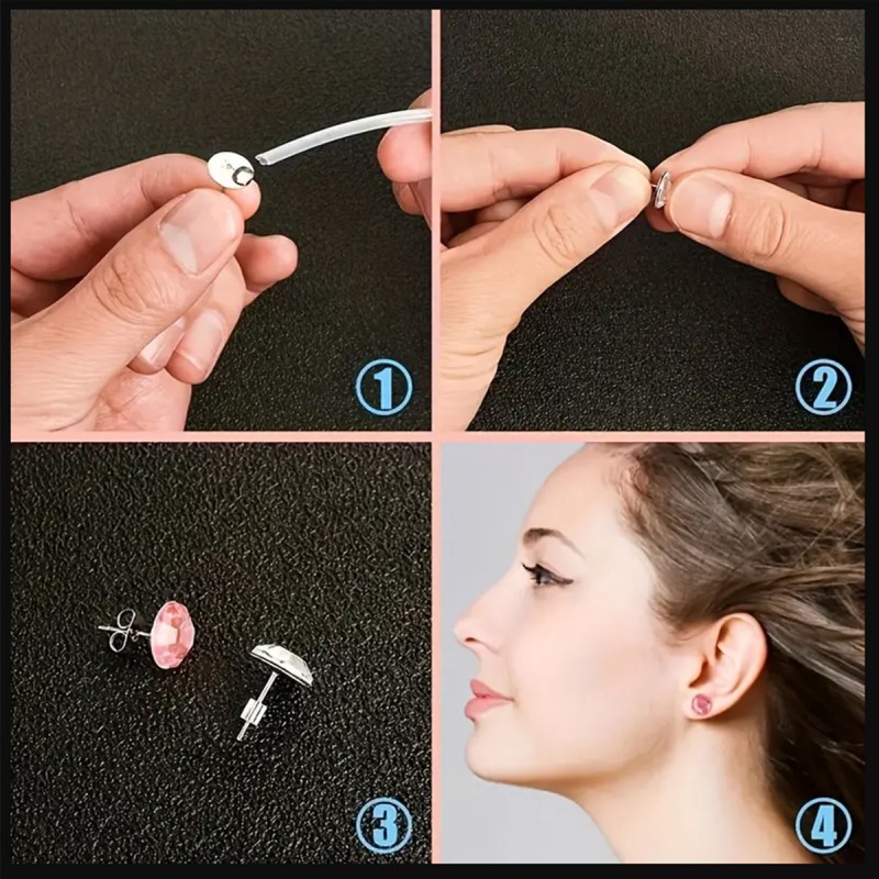 1 Set Box Ear Hook Single Loop - Jewelry Making Organizer recension och pris