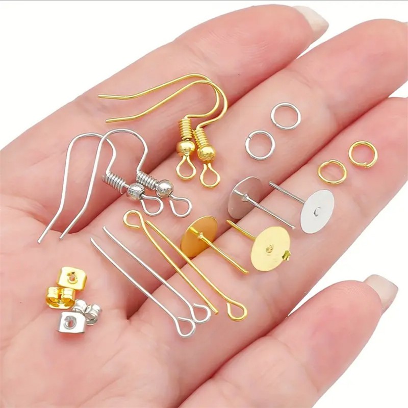 1 Set Box Ear Hook Single Loop - Jewelry Making Organizer recension och pris